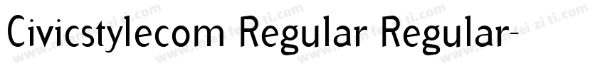 Civicstylecom Regular Regular字体转换